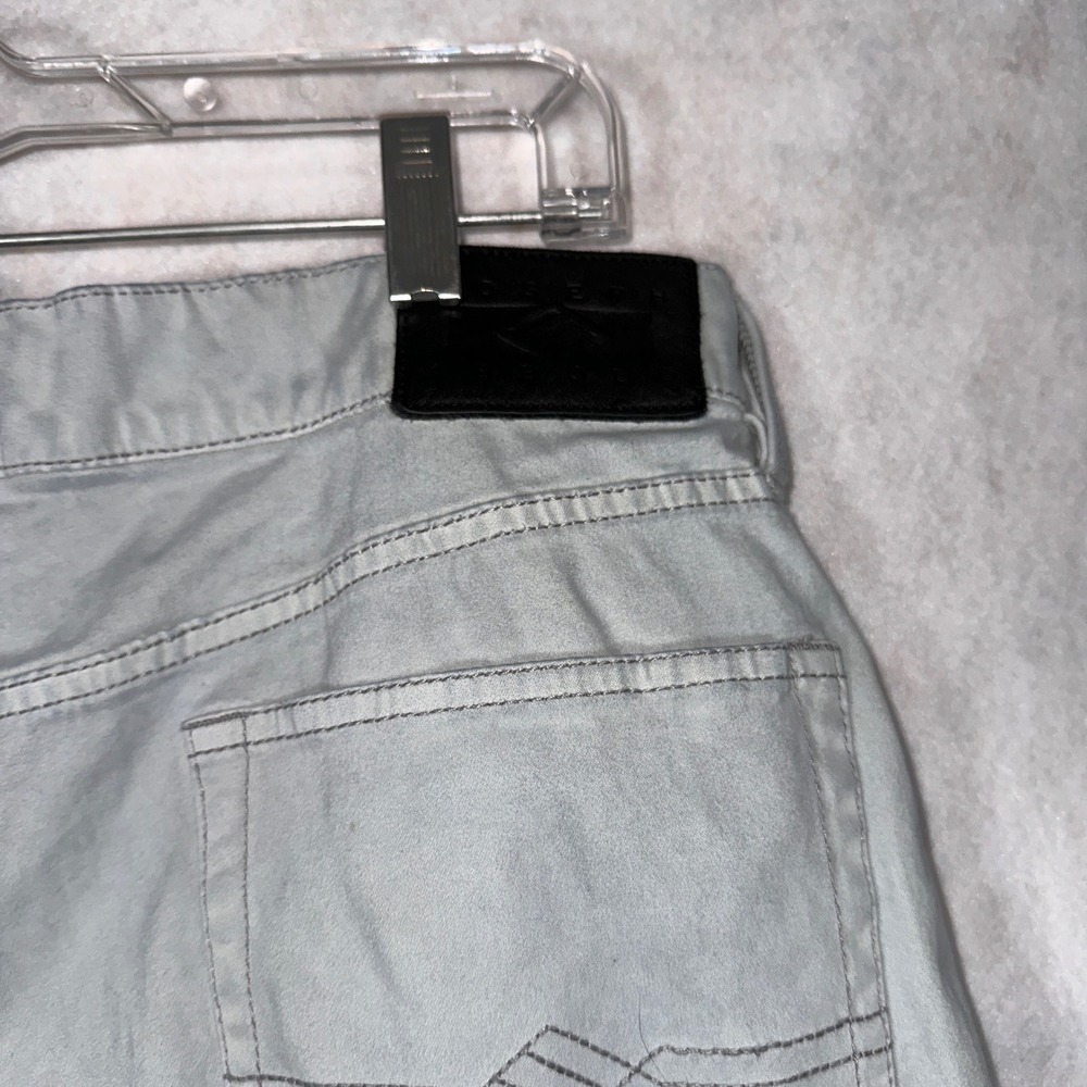 Joseph Abboud Pants Mens 34x30 Light Gray Good Casual Five Pocket Geometric - Picture 6 of 16